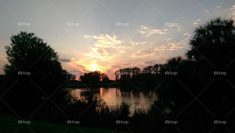 Lakeside. Out running with my wife when we spotted this beautiful image in the sky