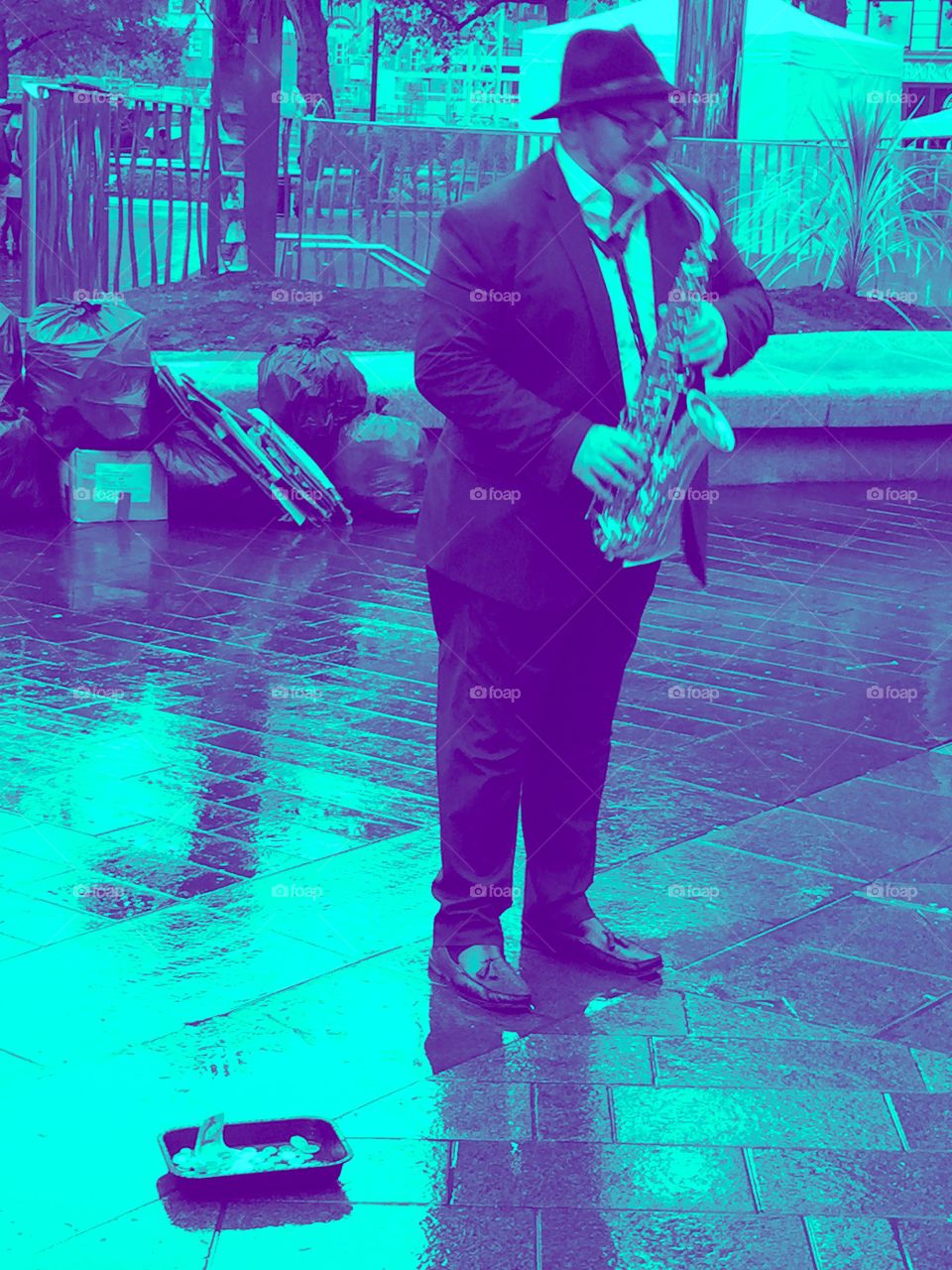 Saxophonist in Covent Garden, London