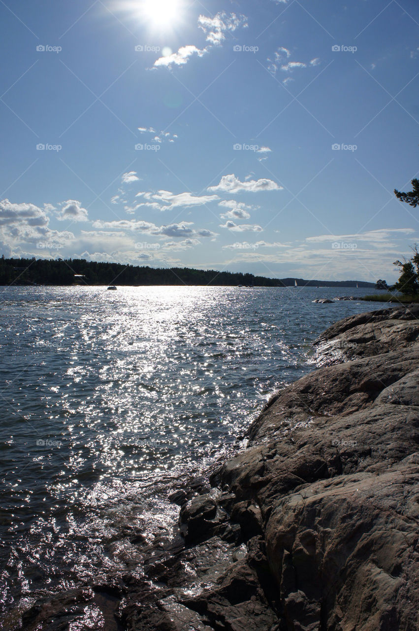 water cloud sea skärgård by kamrern