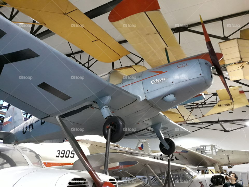 plane in museum aircraft Kbely