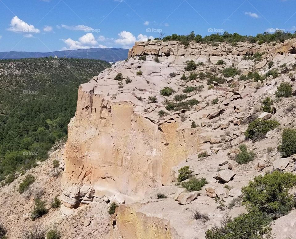a scenic rocky cliff