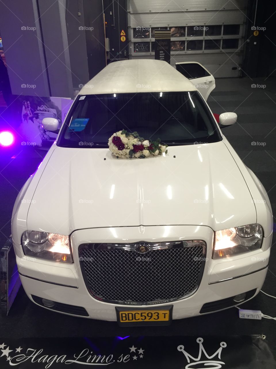 Limousine on a wedding fair.