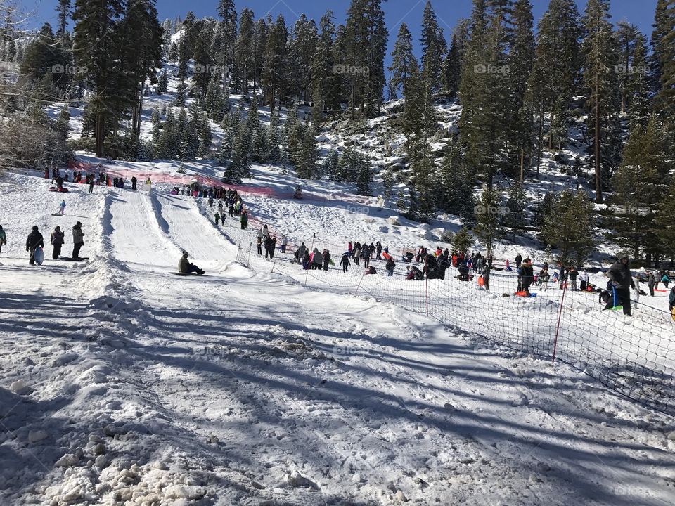 Lake Tahoe snow play 
California 