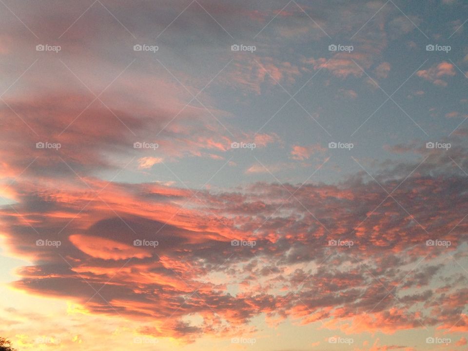 Arizona painted sky sunset. 