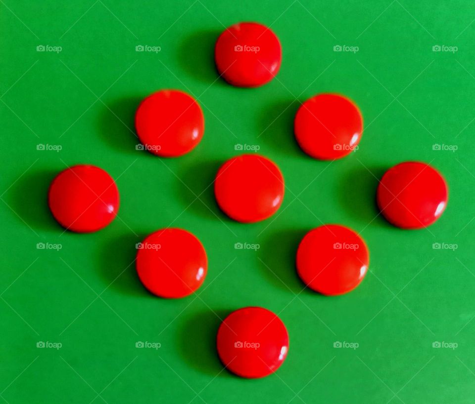 Mosaicos azulejo verde gressite rojo