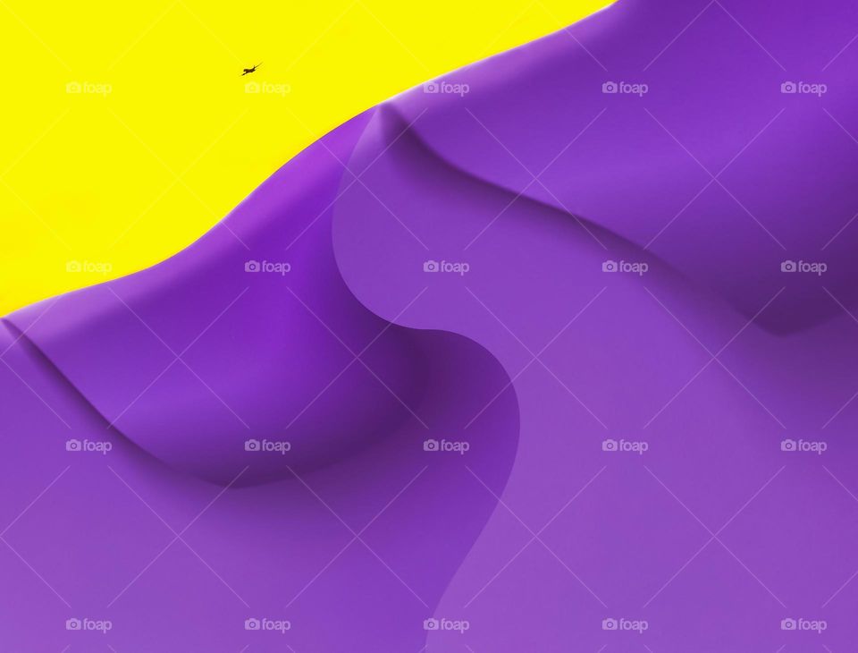 purple and yellow abstract