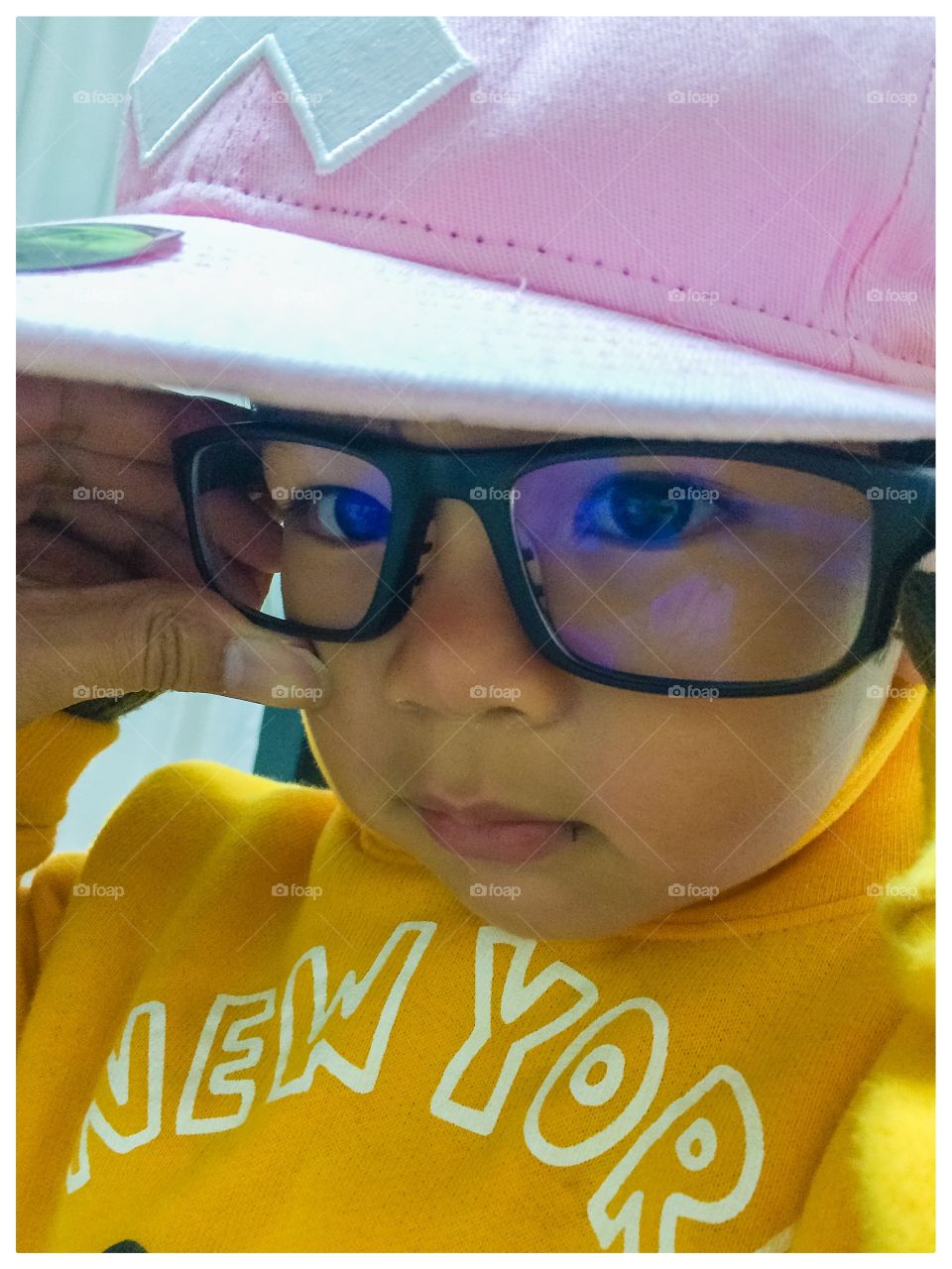 Hiphop boy with glasses