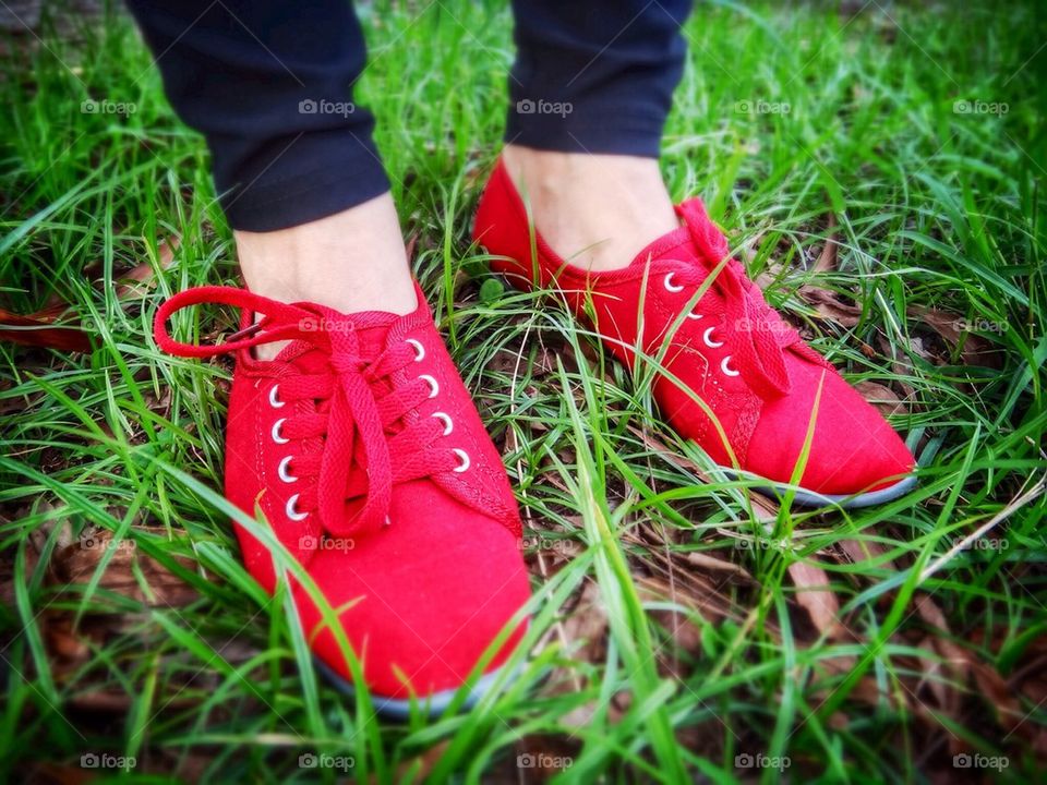 Red shoes