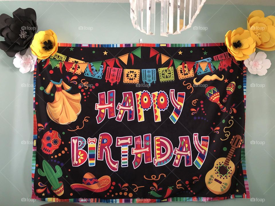 Happy Birthday Celebration Backdrop 