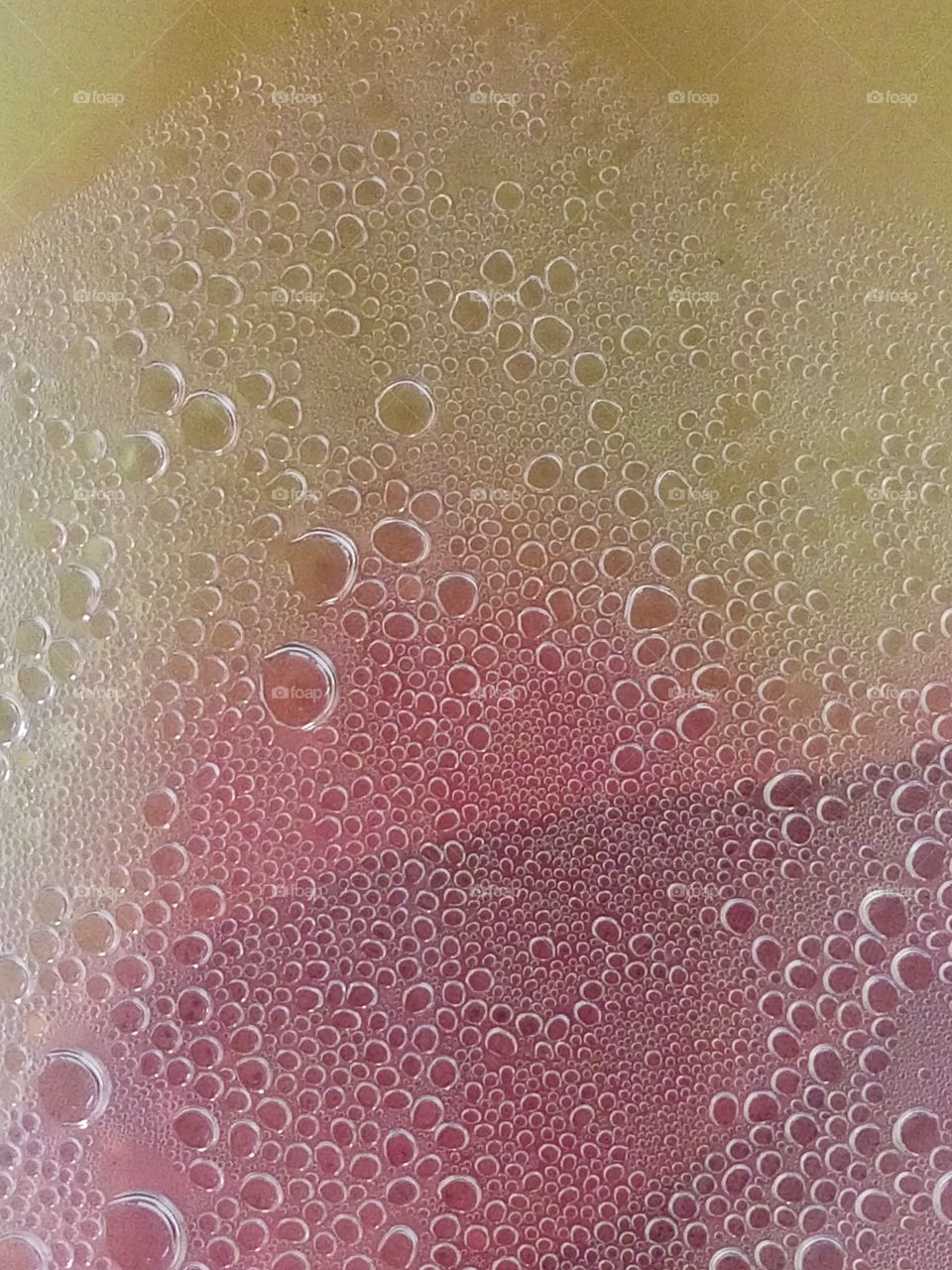 Bubbles - Red & Orange Background