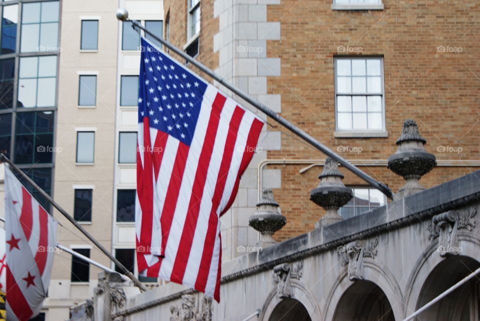 a flag on a flag pole