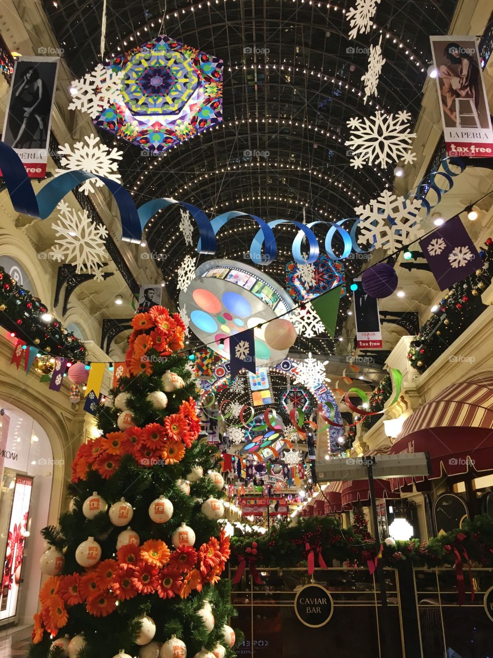 Christmas shopping decoration