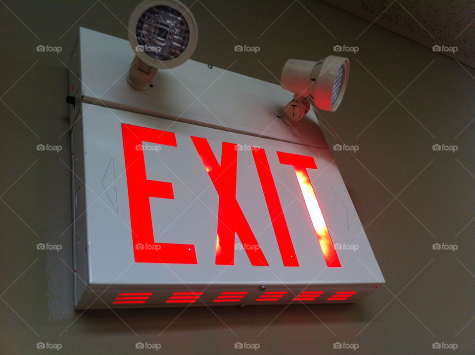 exit sign emergency lights by stevesstudio