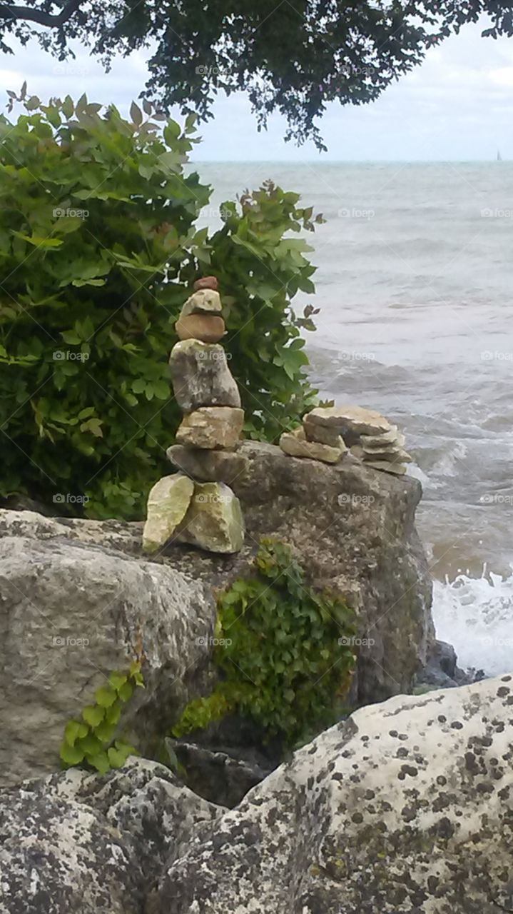 Rock Sculpture on Boulders