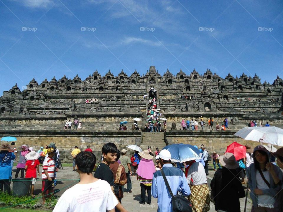 borobudur indonesia. to the top of Borobudur