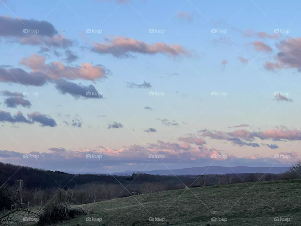 Dawn over the Blue Ridge Mountains 