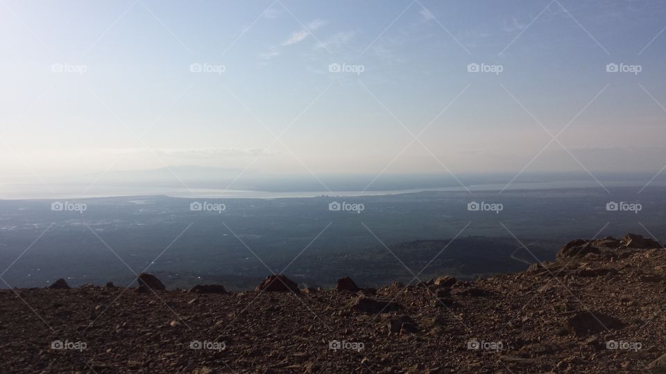 on top the mountains