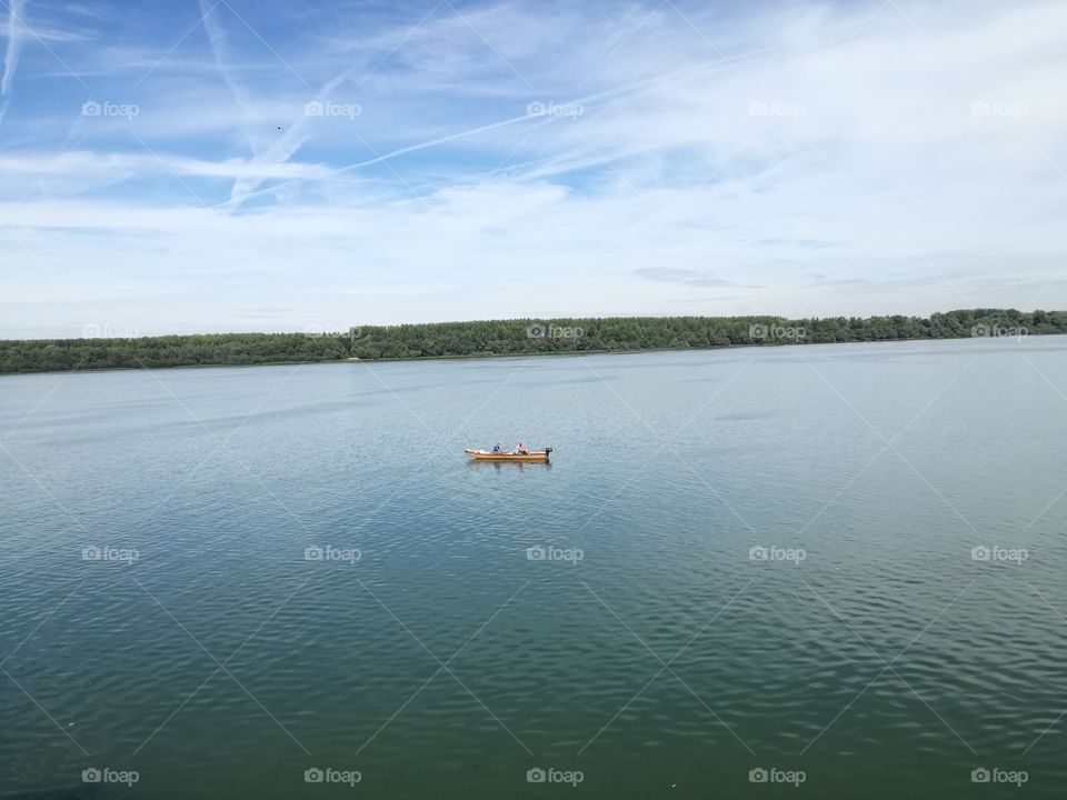River relaxation go fishing