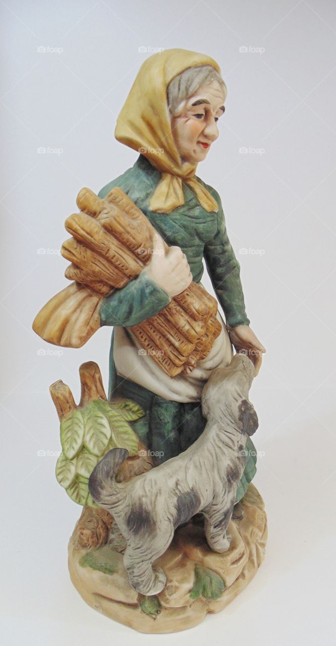 Lady  with Fellow Dog