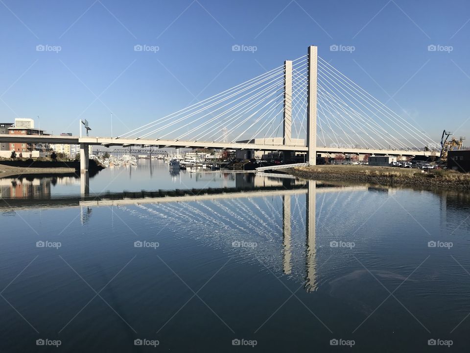 Cable Bridge Reflection