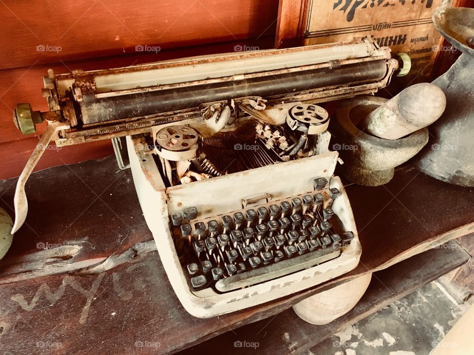 Old typewriter