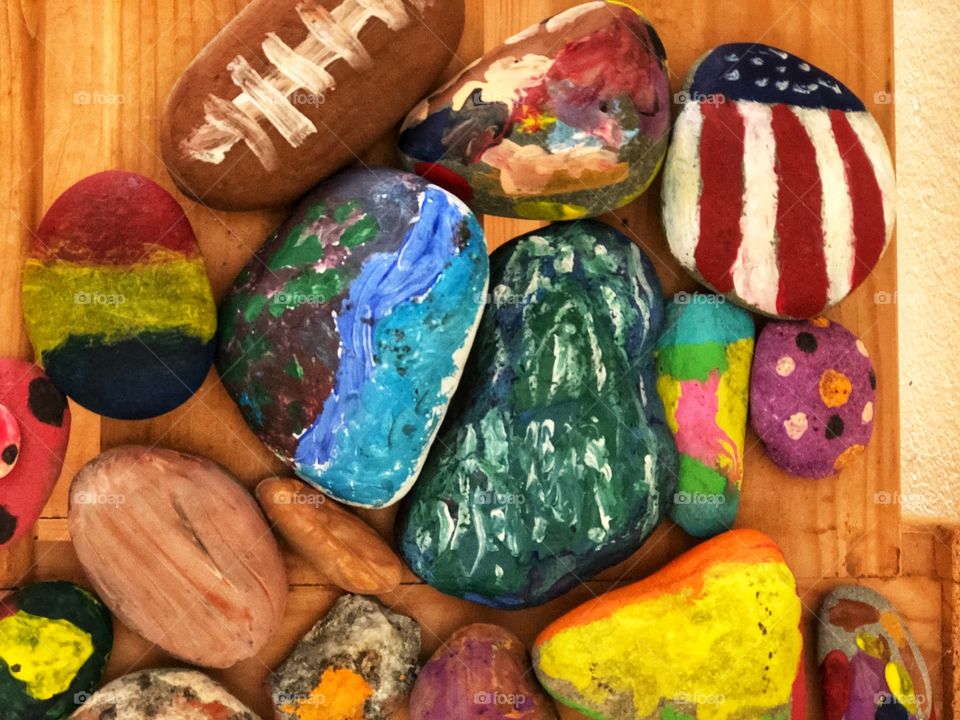 Painted rocks