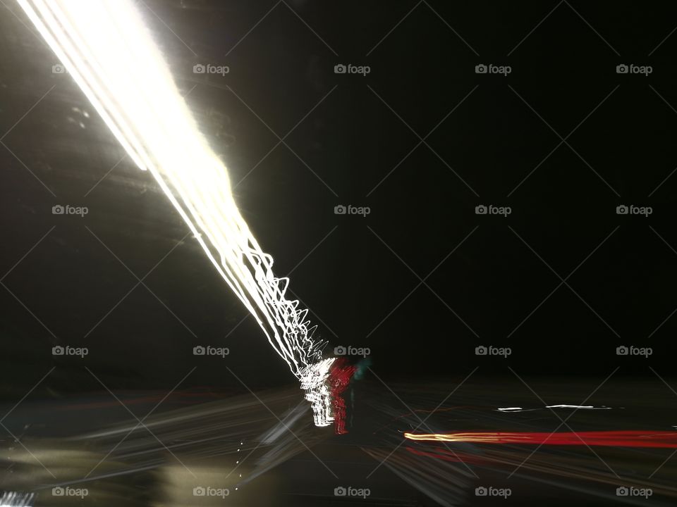 Light, Street, Fast, Car, Blur