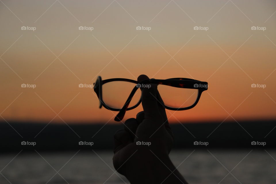 Sunset and sunglasses, sunset