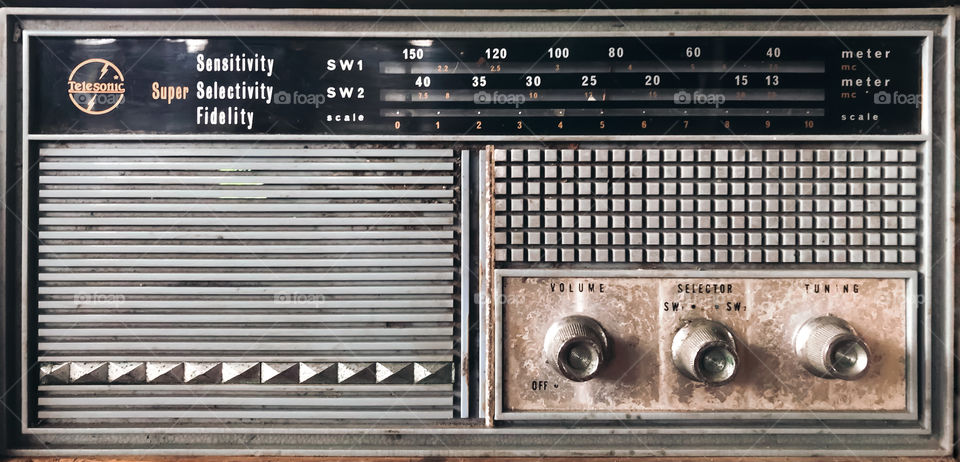 An old and antique radio