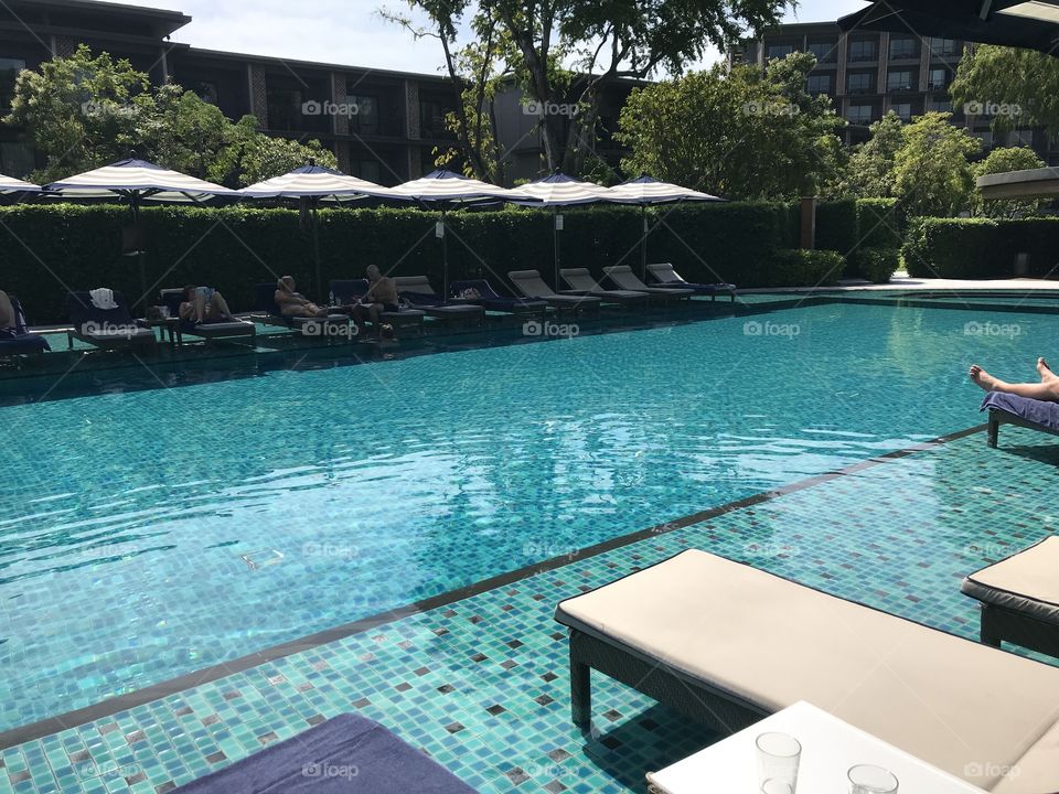 Poolside in 5 star resort thailand stunning