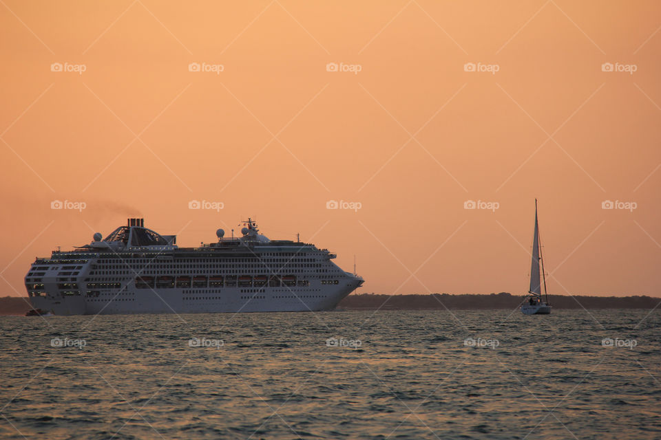 Sun Princess departing Darwin