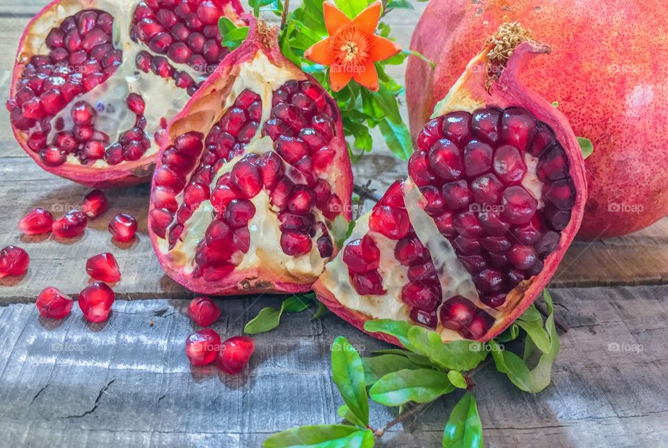 Pomegranate fruits 