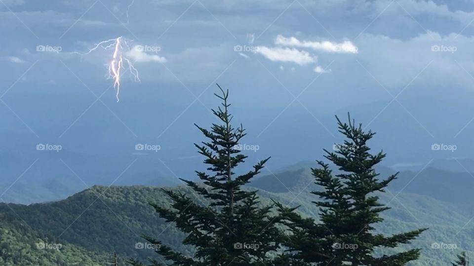 Smoky mountain lightning 