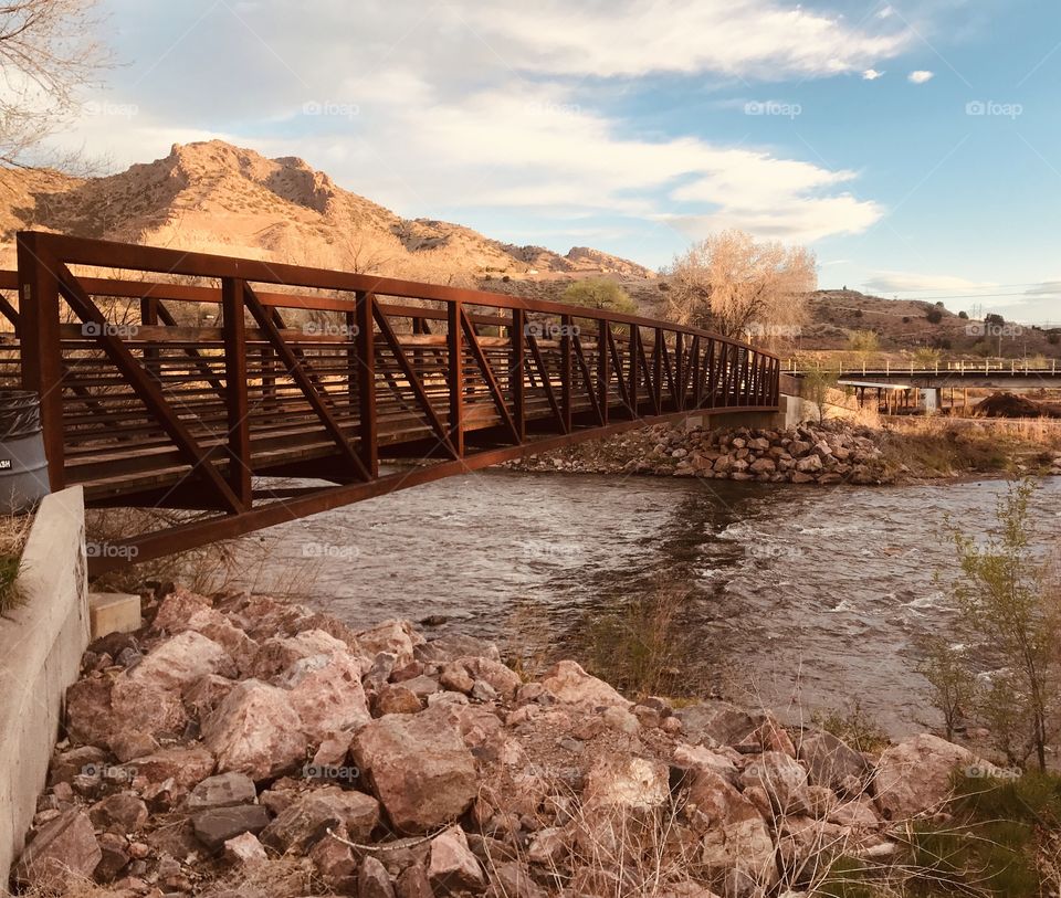 Bridge on the Arkansas River in Canon City, Colorado. On the way to do some fishing.