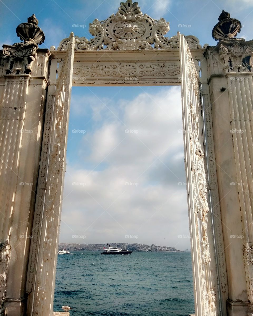the door of the palace