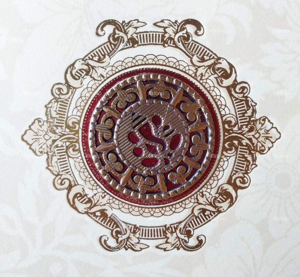 God Ganpati 🥰 in circular design