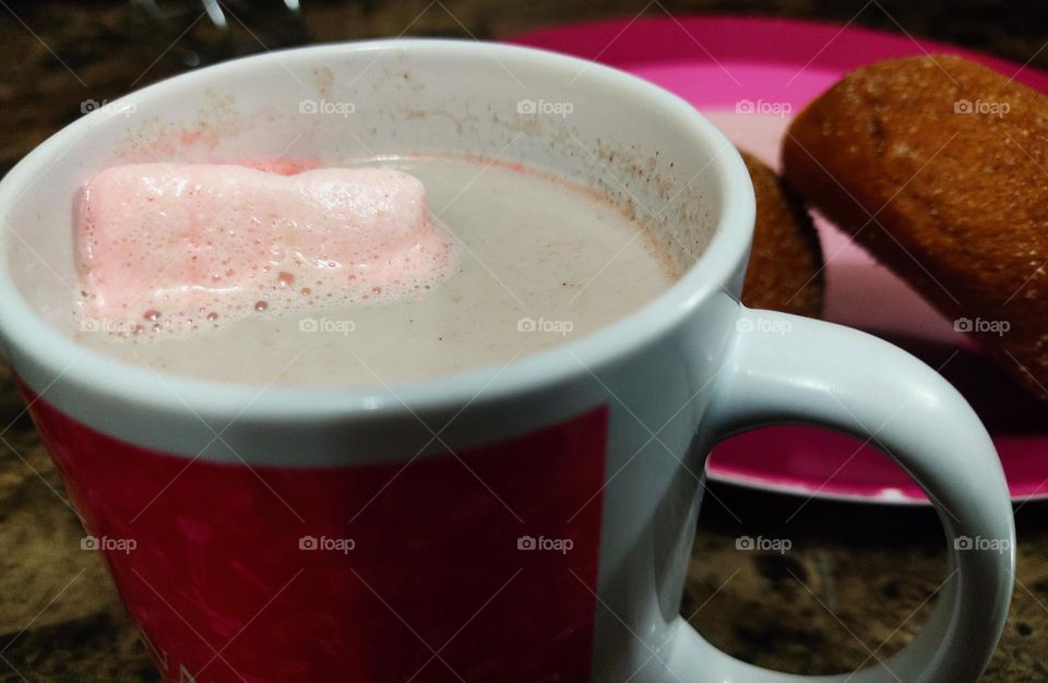 chocolate caliente con bollos 🍫