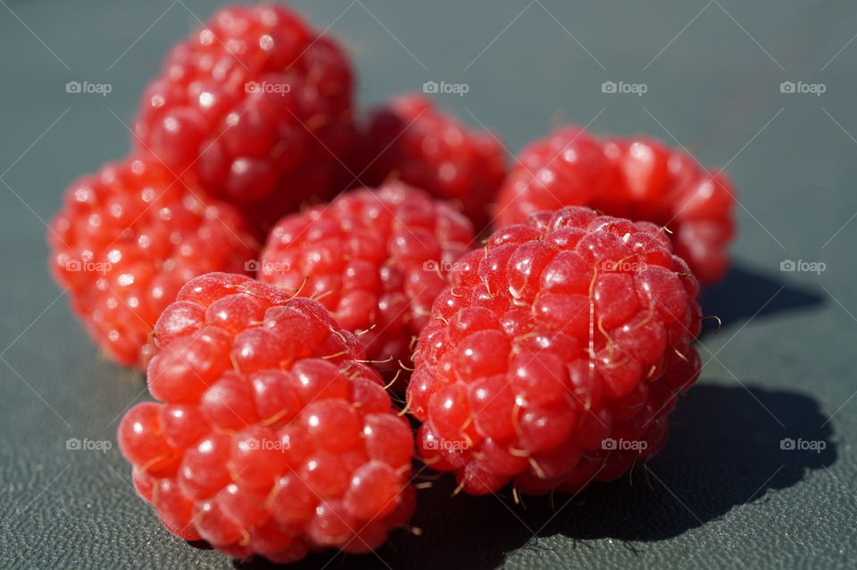 my garden grown raspberries
