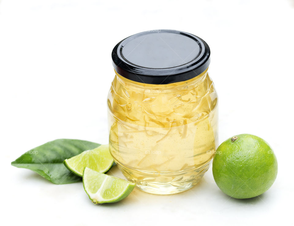 Jar of Homemade Lime Marmalade