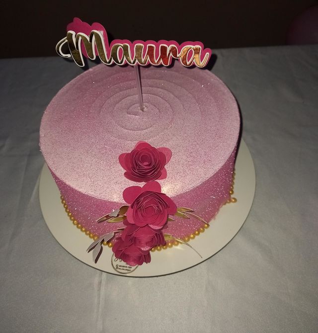 Bolo do aniversário de minha sogra.