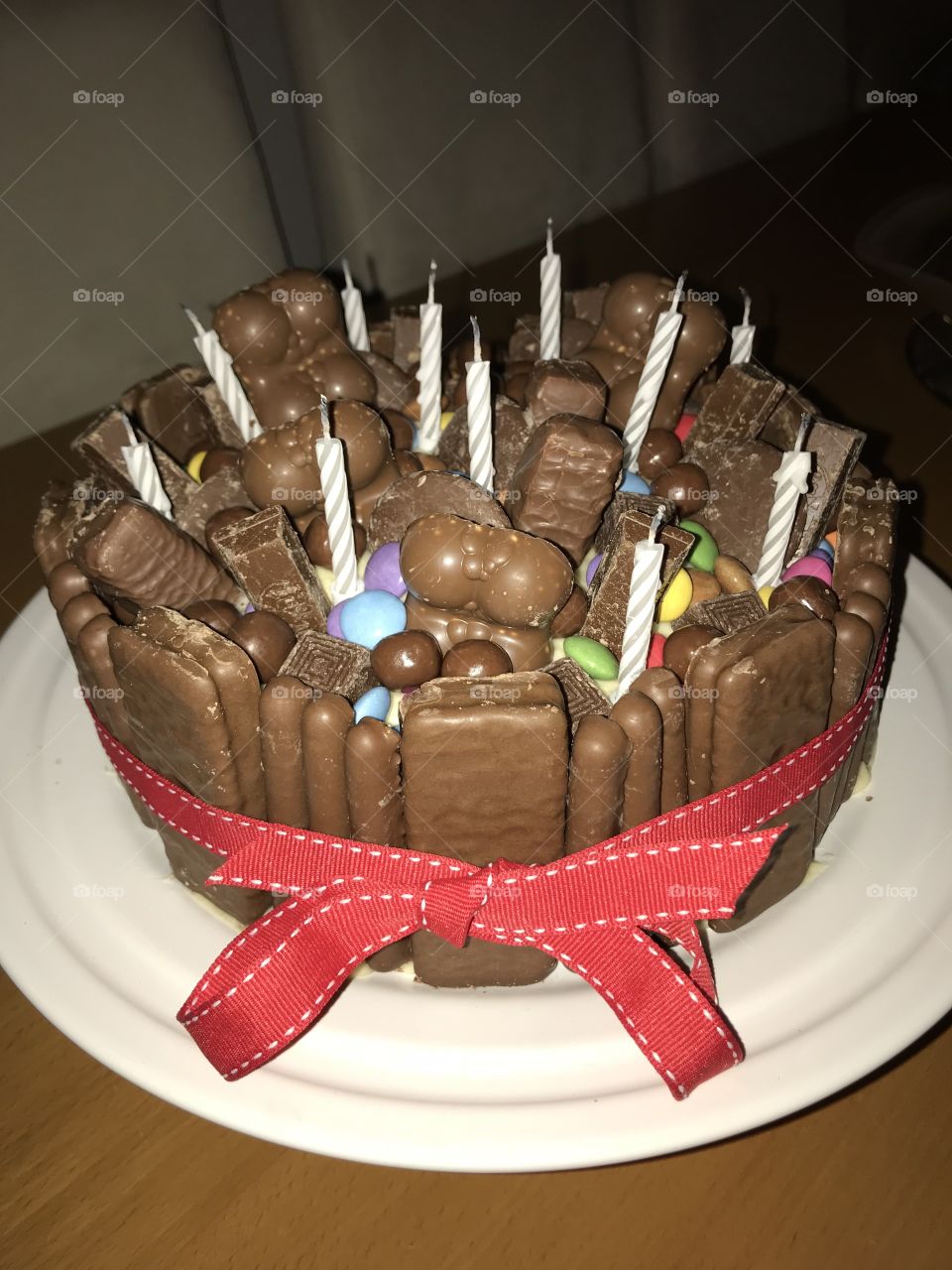 Homemade birthday cake