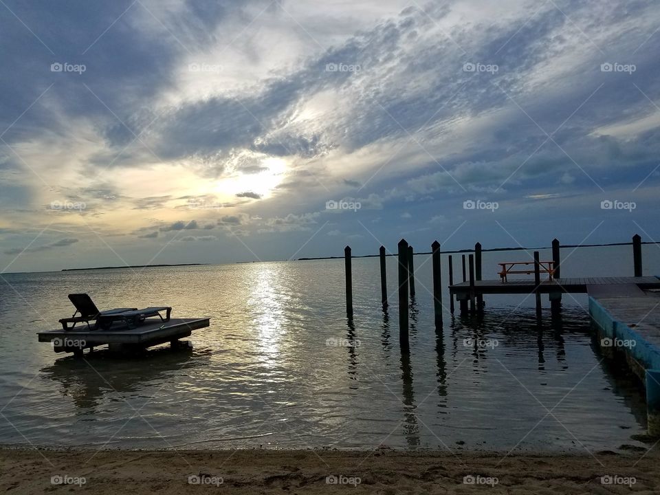 waiting for the sun set in Key Largo