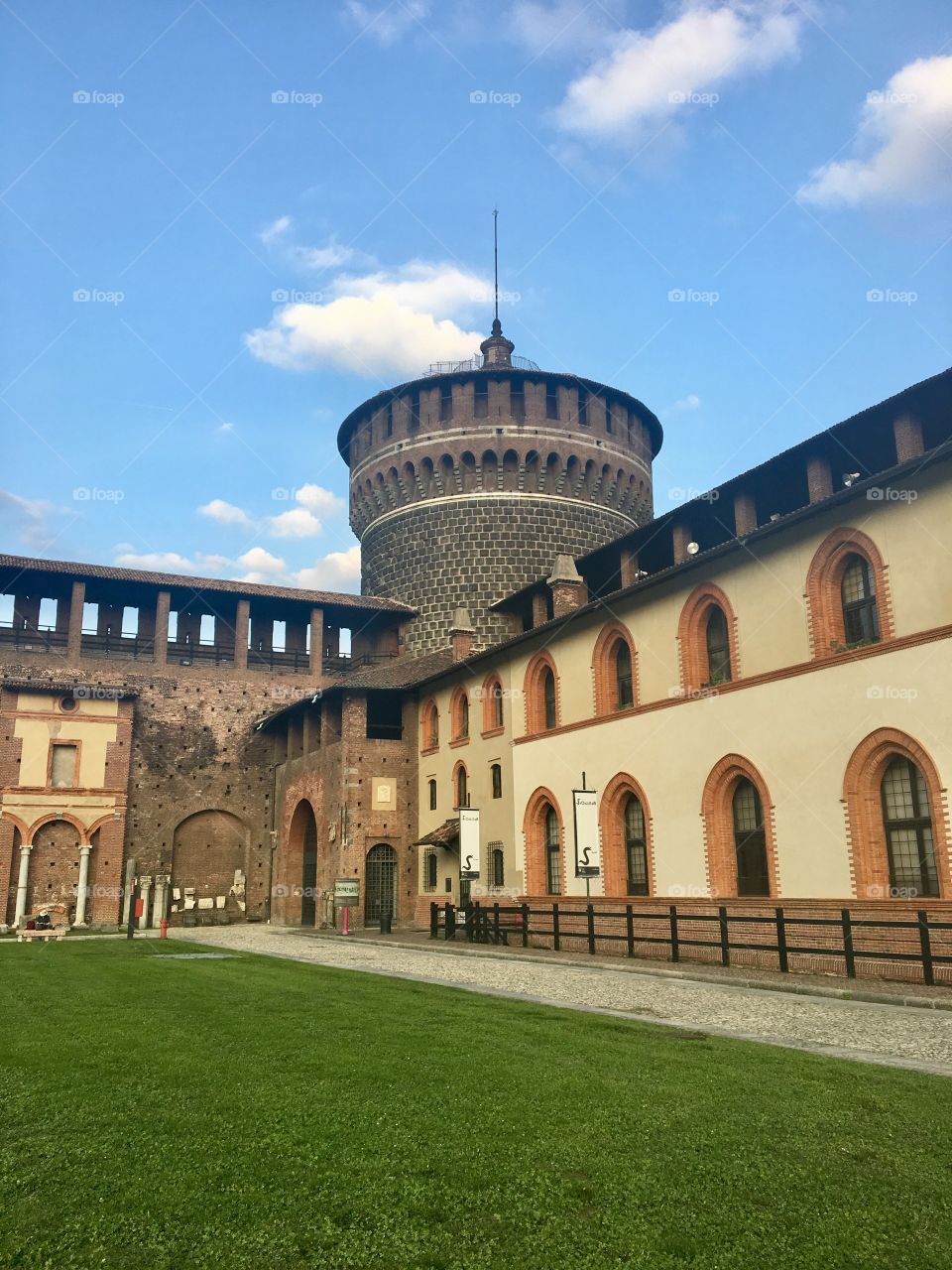 Sforza Castle In Milan, Italy