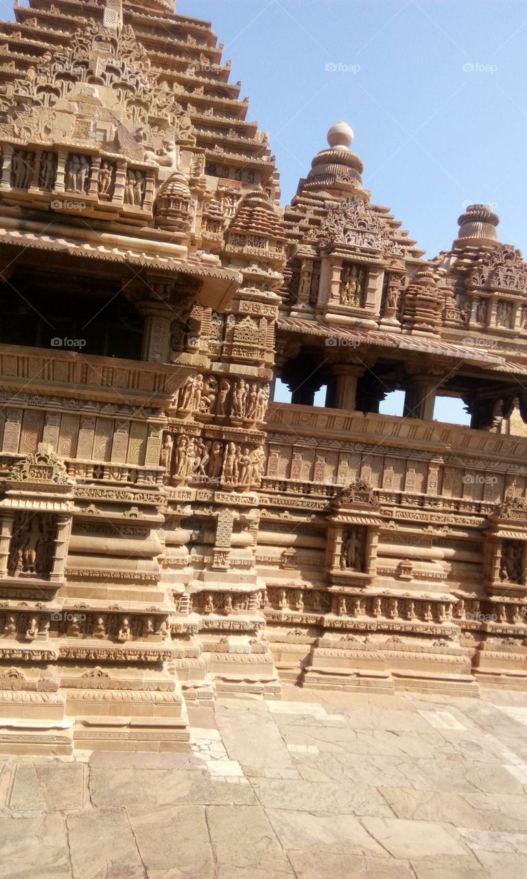 this is the picture of most popular khajuraho temple,india
