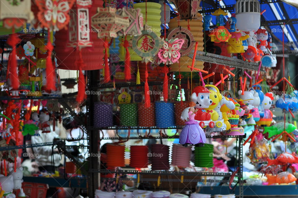 Lamp toys in Mid-autumn festival shop Vietnam