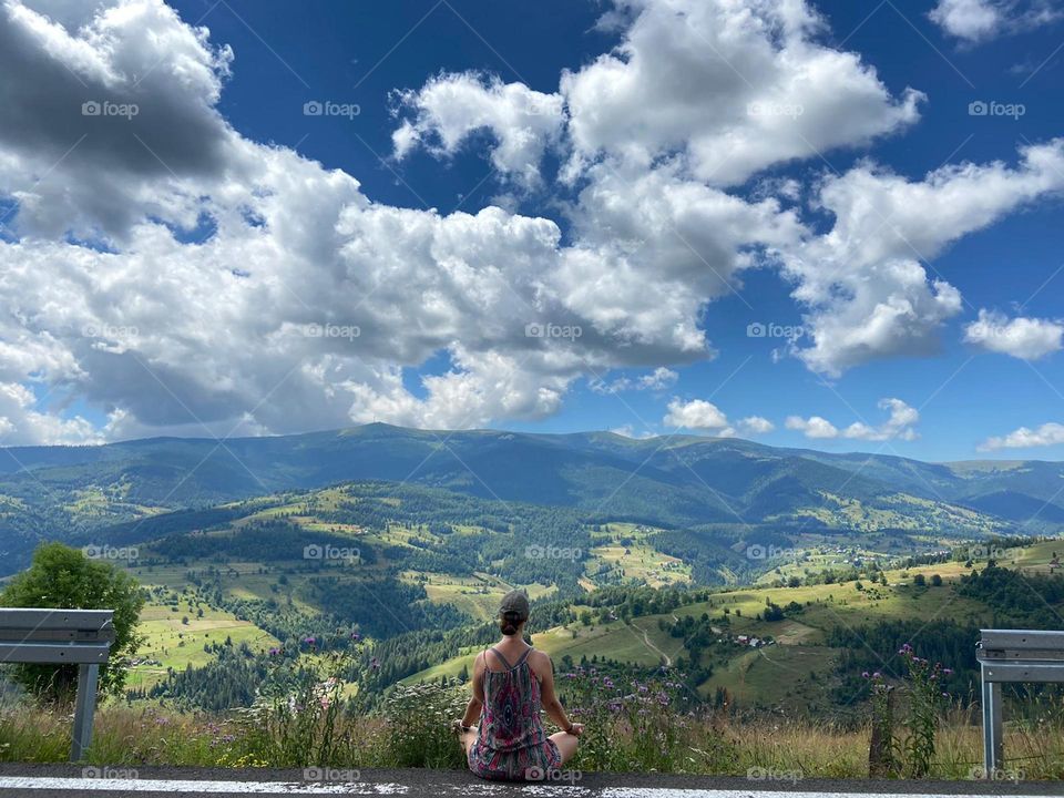 yoga, nature