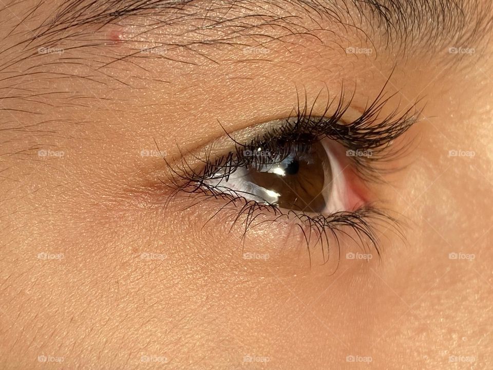 Close up on a human eye 