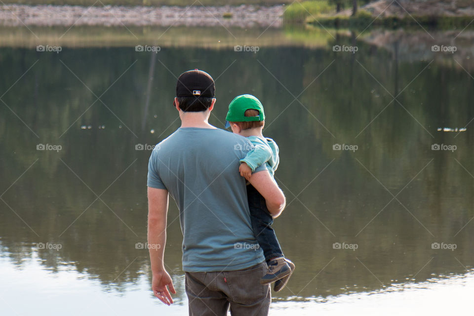 Father and son in South Dakota