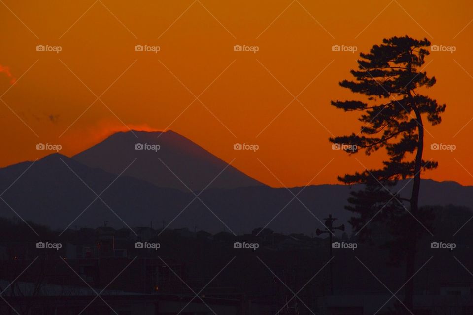 Mt. Fuji sunset