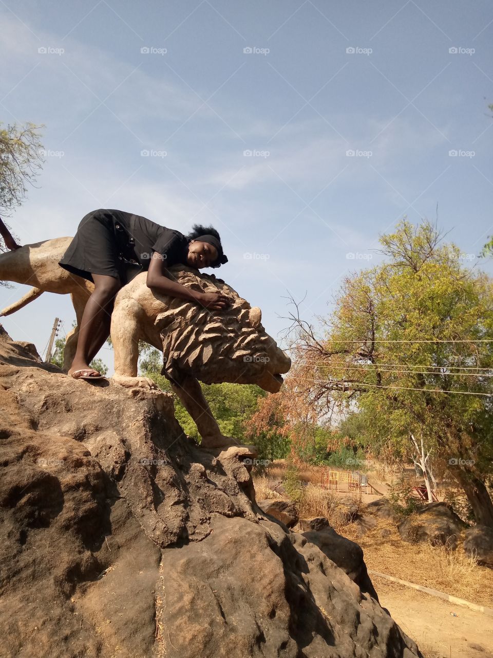 this photo exposes my children to tourism and the joy of chilling out at festive period.
it gives opportunity to the children to see animals alive and not in photos